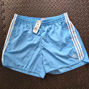 Men's Adidas XL Light Blue White Sprinter Athletic Shorts